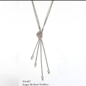 SILPADA .925 Sterling silver sparkly “Forget Me Knot” necklace N1497